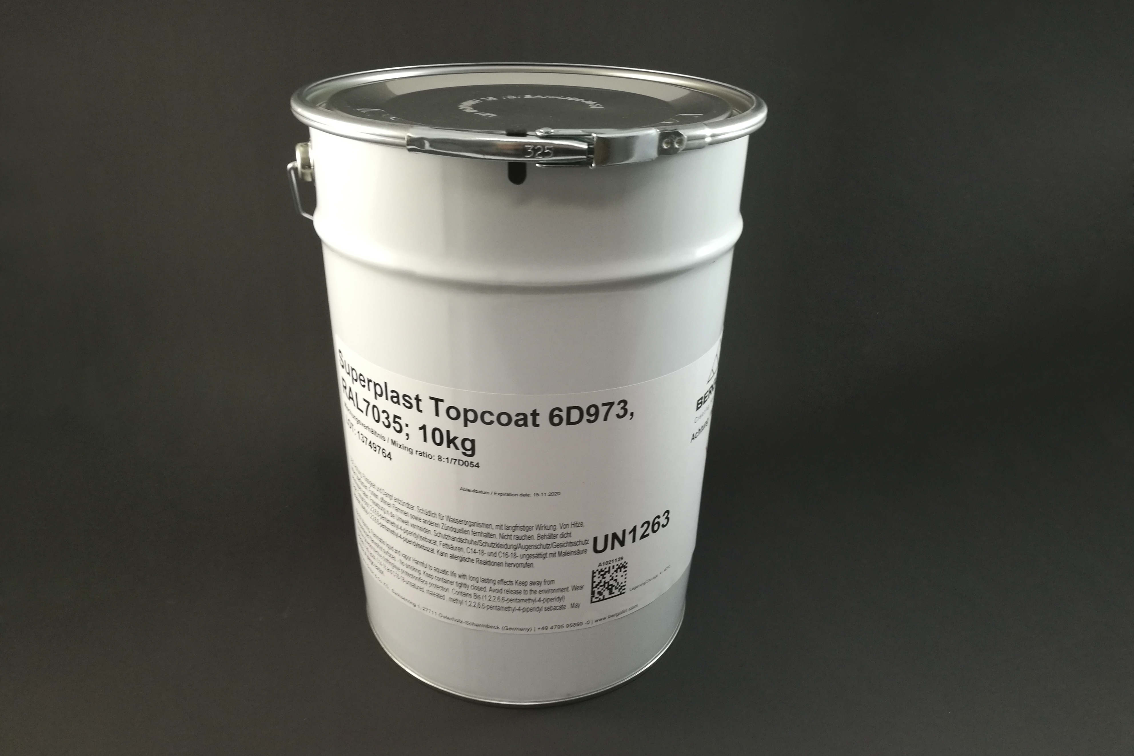 Bergolin Superplast Topcoat 6D973, RAL 7035, 10 kg