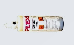 Plexus MA 320 Adhesive & Activator white, 380 ml cartridge incl. mixing nozzle