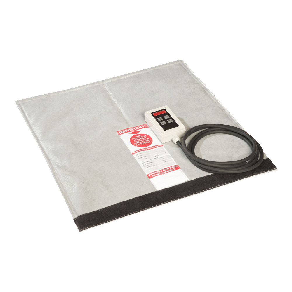 Ultraheat 230V 1220W, 1000x1000mm, PS couverture de chauffage en silicone avec régulateur numérique réglable (0-120ºC (32-248ºF))