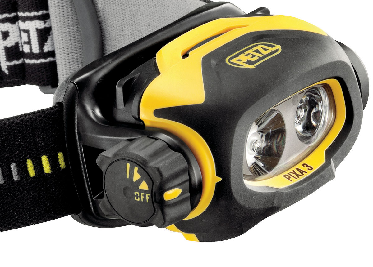 PIXA 3 E78CHB 2 Compact, durable headlamps black/yellow