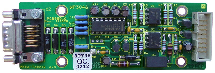 Mita-Teknik WP3046 RS232 +5V., 9723046