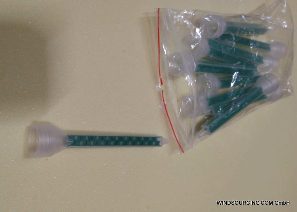 Mixing nozzles for SikaForce-800 blue (SikaForce-7800 Blue) 195 ml cartridge, (1 bag = 10 mixing nozzles)