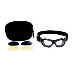 3M Sentinel Safety Goggles, TacPack, Anti-Scratch / Anti-Fog, Clear/Amber/Grey Lens, 71510-00003
