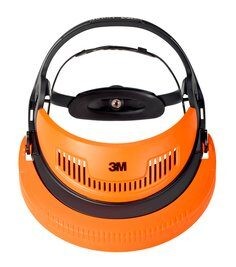 3M G500 Kopfschutz-Kombination G5V5CH51, Orange mit H510P3E Kapseln, Visier 5C-1 Edelstahl