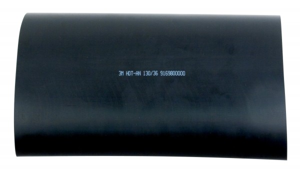 3M™ HDT-AN Dickwandiger Warmschrumpfschlauch mit Kleber, Schwarz, 130/36 mm, 1 m