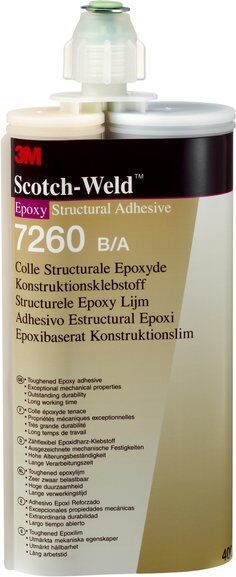 3M Scotch-Weld Epoxy Adhesive DP7260, Black, B/A FC NS, 54 L