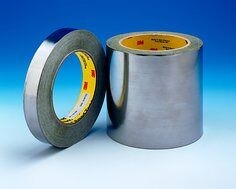 3M Lead Foil Tape 420, Silver, 25 mm x 33 m, 0.17 mm