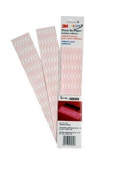 3M Press-In-Place Emblem Adhesive, 2 in x 12 in, PN08069