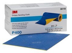 3M Grippy Sanding Cloth, 139 mm x 114 mm, P400, PN35110