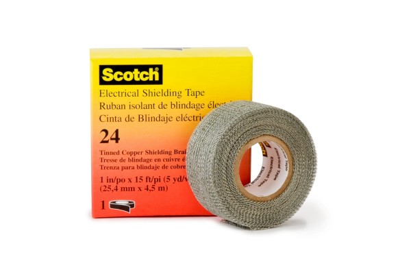 Scotch® Electrical Shielding Tape 24-1x100FT, 1 in x 100 ft (25 mm x 30,5 m), 10 per case