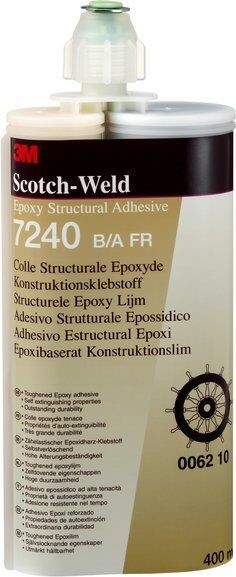 3M Scotch-Weld Epoxy Adhesive 7240, Black, Part B/A, 400 ml